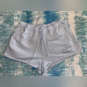 PacSun- Light Blue Pacific Sunwear Rolled Sweat Shorts